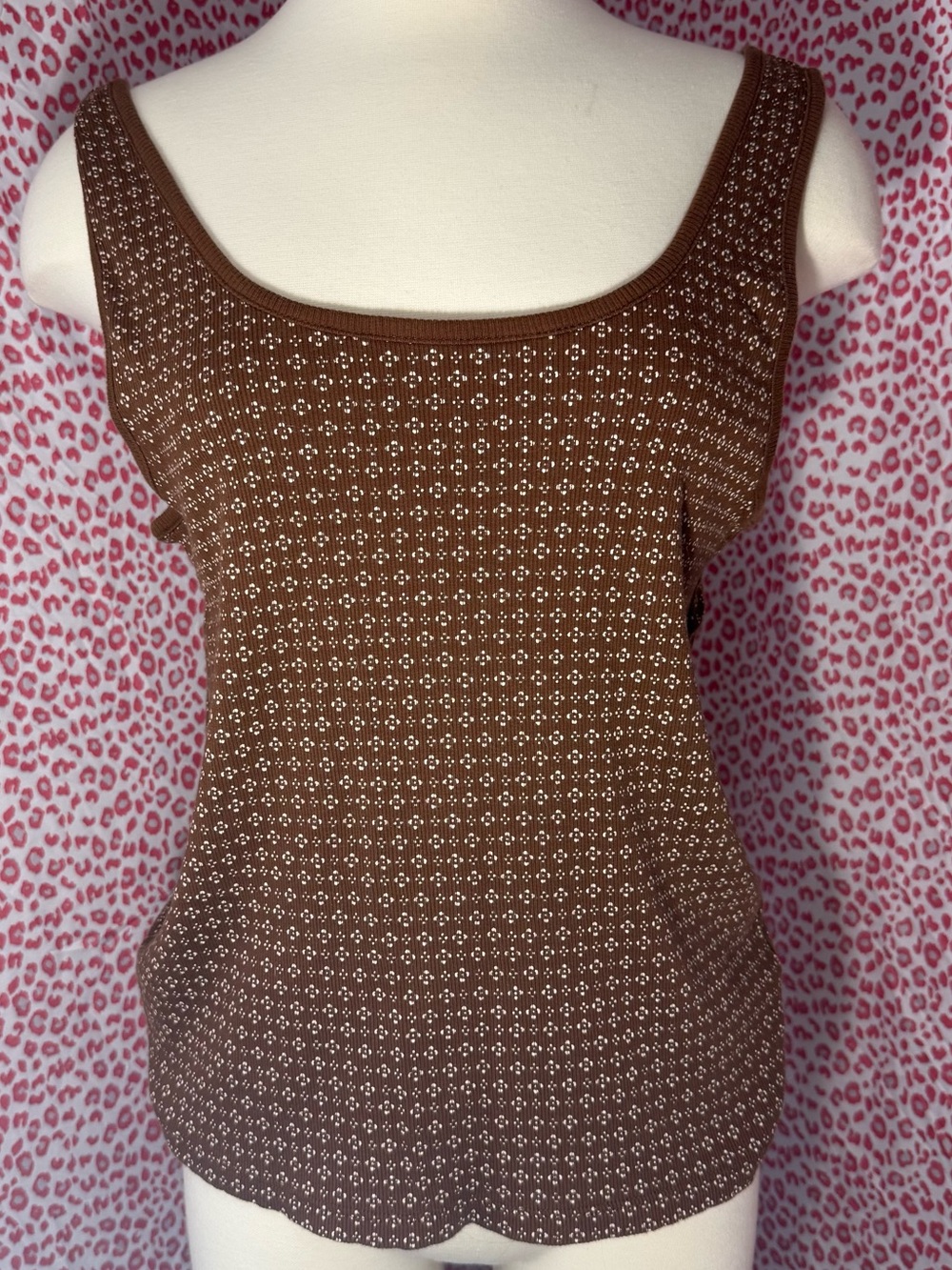Brown tank top